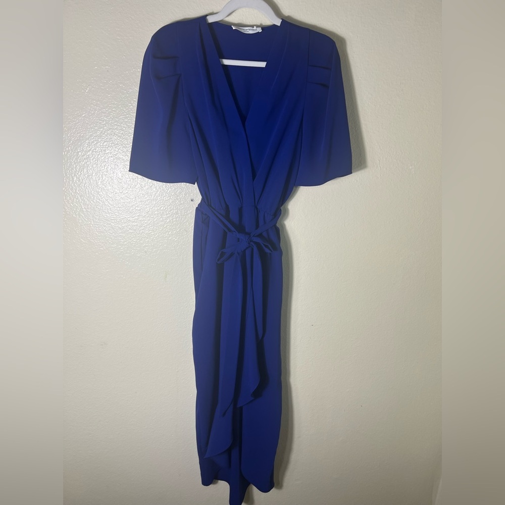Amanda Uprichard Cobalt Blue maxi Dress size L